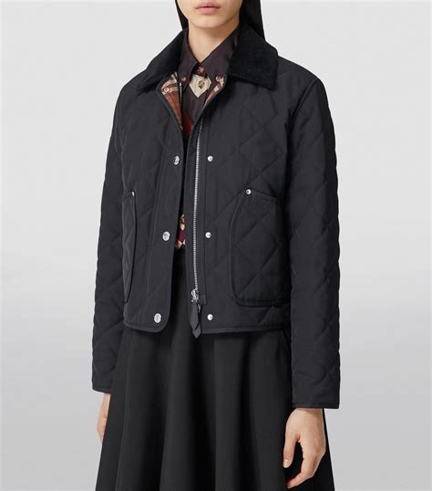 burberry cropped jacket|burberry quilted jacket ladies.